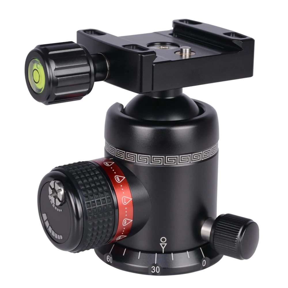 Professional aluminum alloy panoramic camera fluid tripod ball head