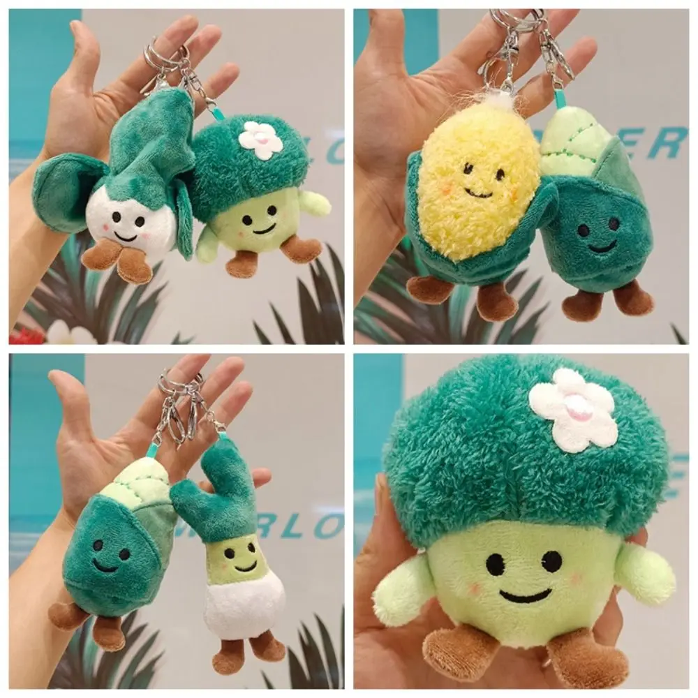 

Broccoli Broccoli Plush Pendant PP Cotton Plush Scallion Doll Keychain Creative Soft Vegetable Plush Keyring Children Toys