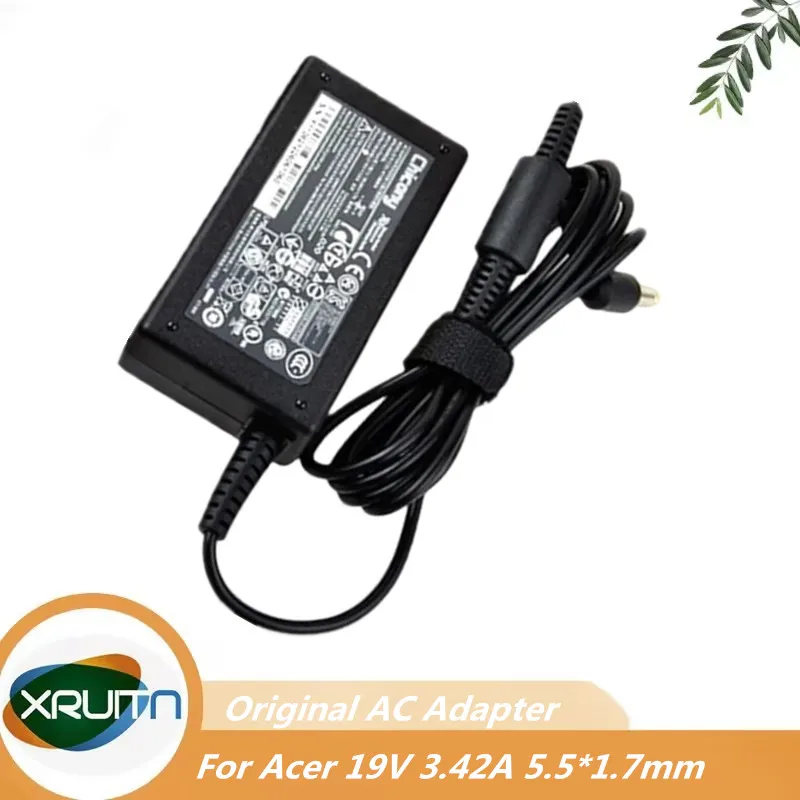 

Genuine Original Chicony 65W 19V 3.42A 5.5*1.7mm Adapter Charger Power Supply Cord for Acer N17908 V85 R33030