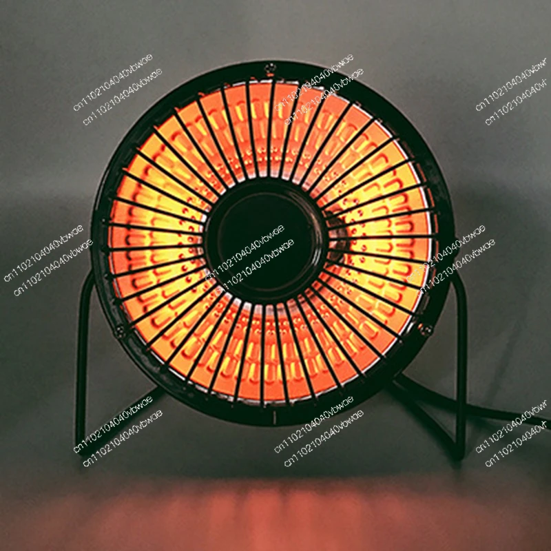 

8-дюймовый бытовой мини-солнечный электрический обогреватель 220 В, портативный настольный вентилятор, кварцевая трубка, вентилятор, офисный зимний обогреватель