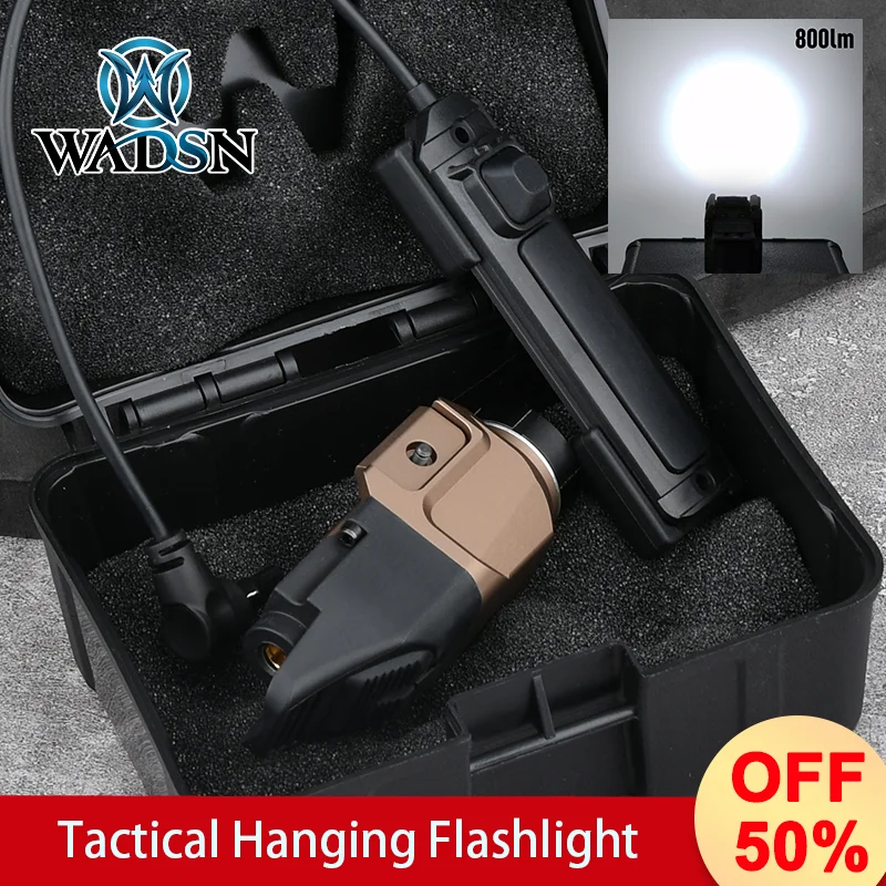 

WADSN Tactical Metal Hanging Flashlight StreamL TL-R 800 Lumens Strobe High Power Dual Function Switch Airsoft Hunting LED Light