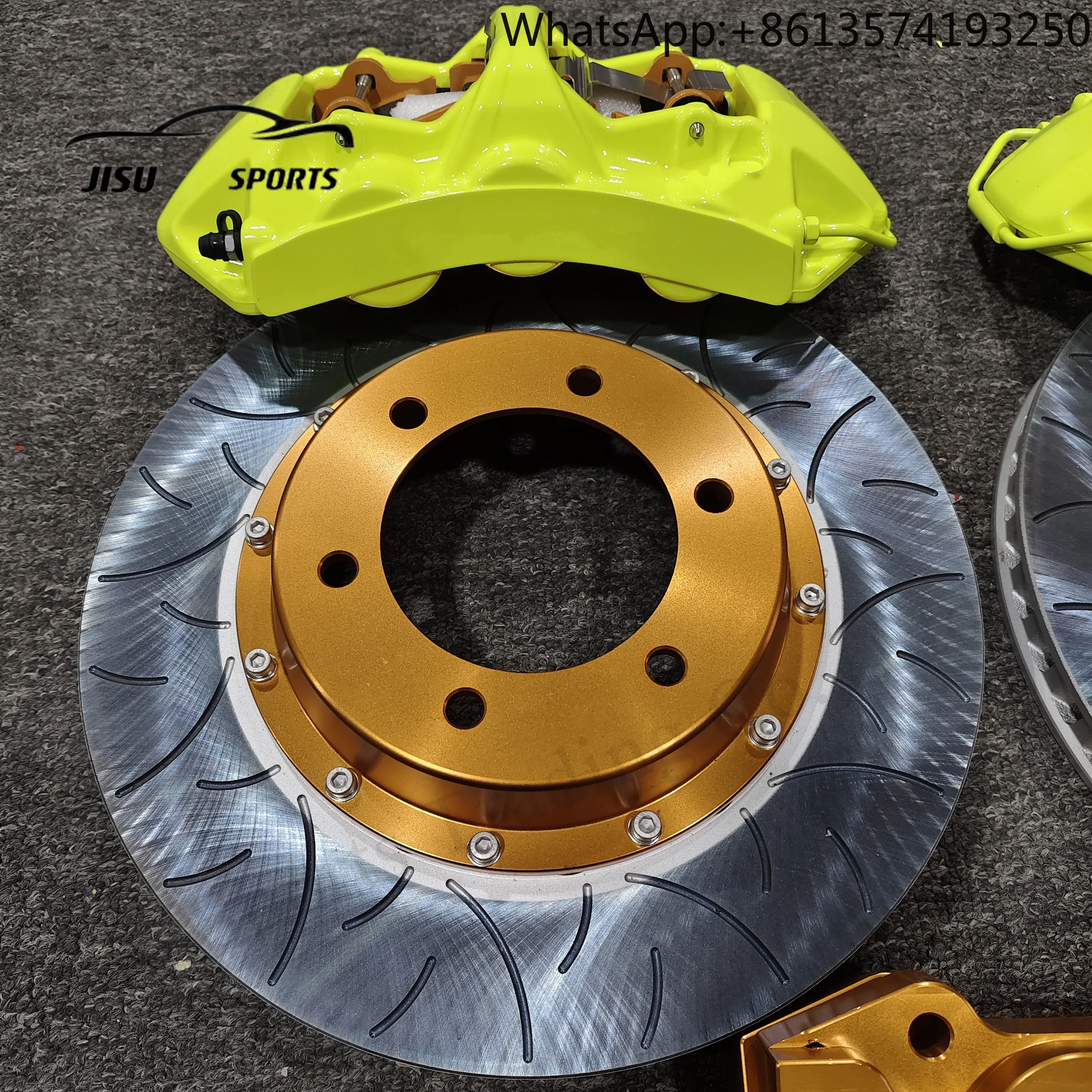Juego de Frenos de 6 Pistones GT6 para Automóvil con Kit de Frenos de 355/380 mm para Toyota Fortuner Hilux Infiniti Q50 Porsche VW MK2 MK6