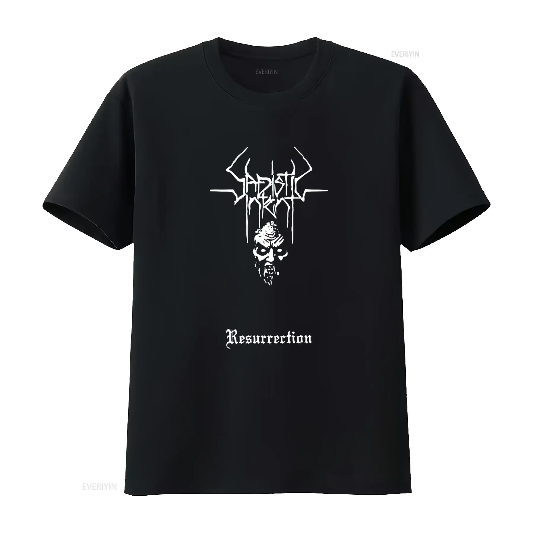 Sadistic Intent Resurrection T Shirt Death Metal Inspired Design for Rock Fans vintage Washed Stylish Stretched fashion Casual