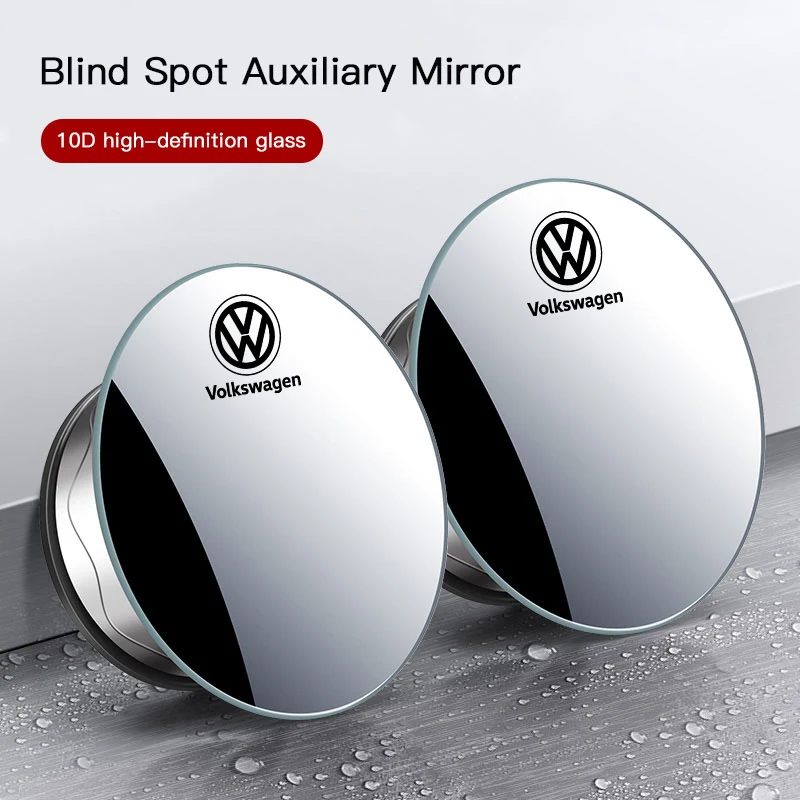 

Cup Holders Car Rearview Mirror 360° Small Round Mirror Auto Accessories For Volkswagen VW Polo Golf T5 Caddy T4 Touran Golf GTI