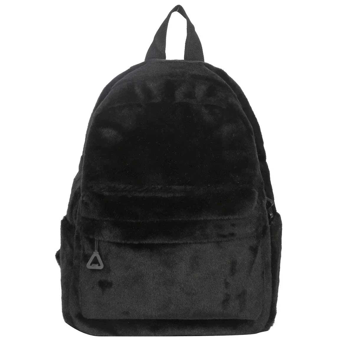 Nieuwe Mode Vrouwen Bont Rugzak Meisje Herfst En Winter Rugzak Vrouwelijke Graffiti Pluche Schooltas