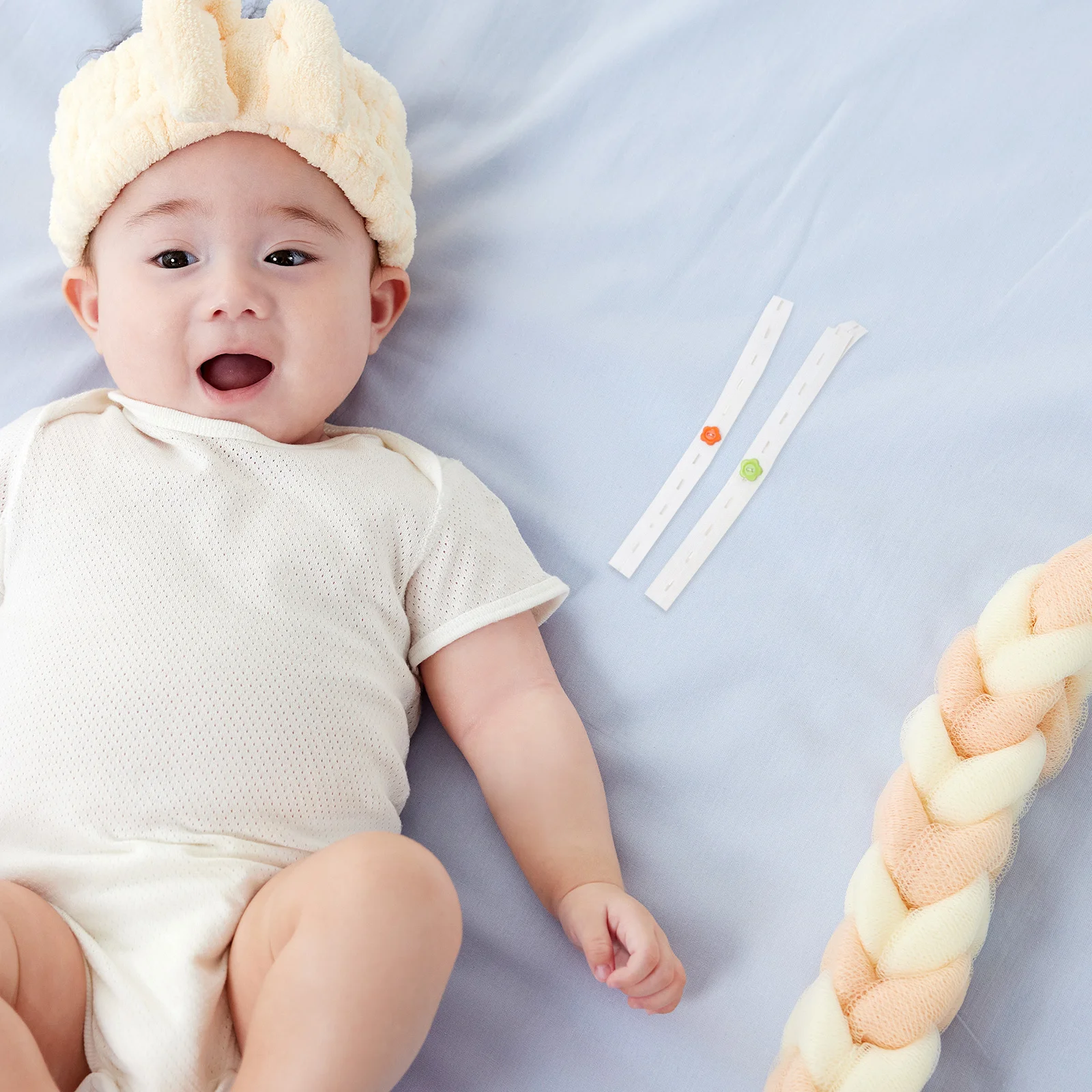 40 قطعة مشابك حفاضات الطفل قابل للتعديل أبازيم مرنة آمنة مريحة الرضع الصغار الحيوانات الأليفة استخدام الحيض مشبك حفاضات #1