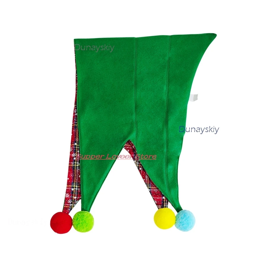 عيد الميلاد تأثيري أنيمي عيد الميلاد قزم قبعة الرجعية منقوشة الأحمر الأخضر مخطط قبعة عيد الميلاد كرات الديكور عيد ميلاد disfraz mujer #5