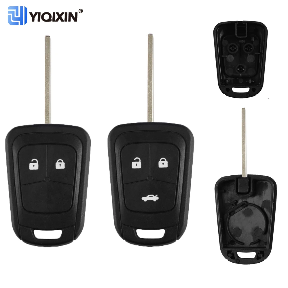 Remote Car Key Shell For Chevrolet Camaro Cruze Sonic Impala Malibu AVEO Equinox Spark Volt Fob Cover For Opel Key Uncut Blade