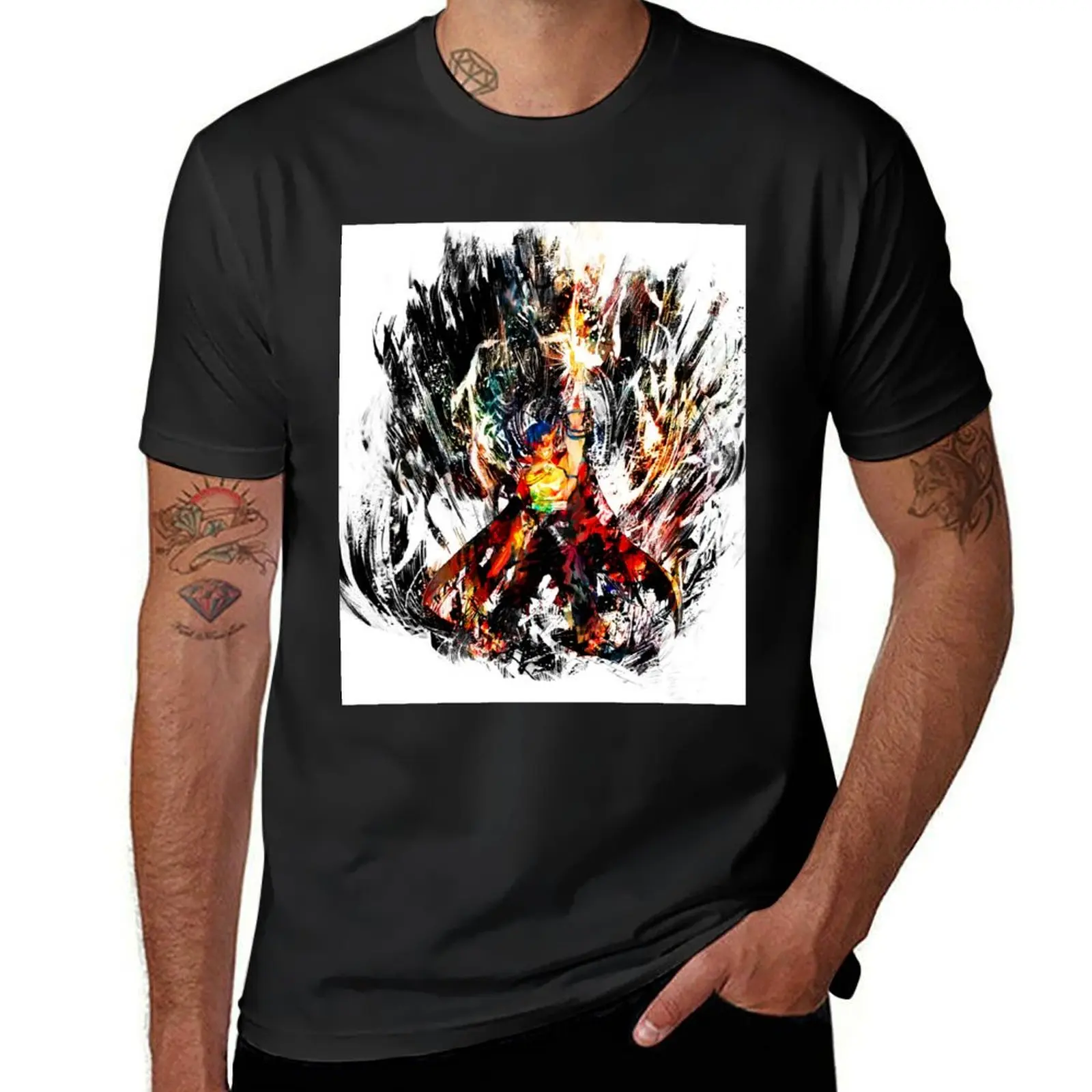 Kamina T-Shirt Short sleeve tee heavyweights plus sizes oversizeds slim fit t shirts for men