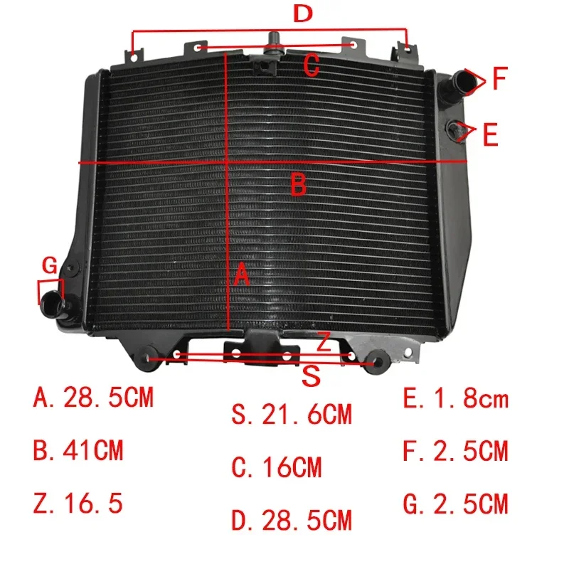 

Motorcycle Engine Radiator Aluminium Replace Part Cooling Cooler For Kawasaki ZZR1200 ZX1200 2002-2005 ZZR 1200 ZX 1200