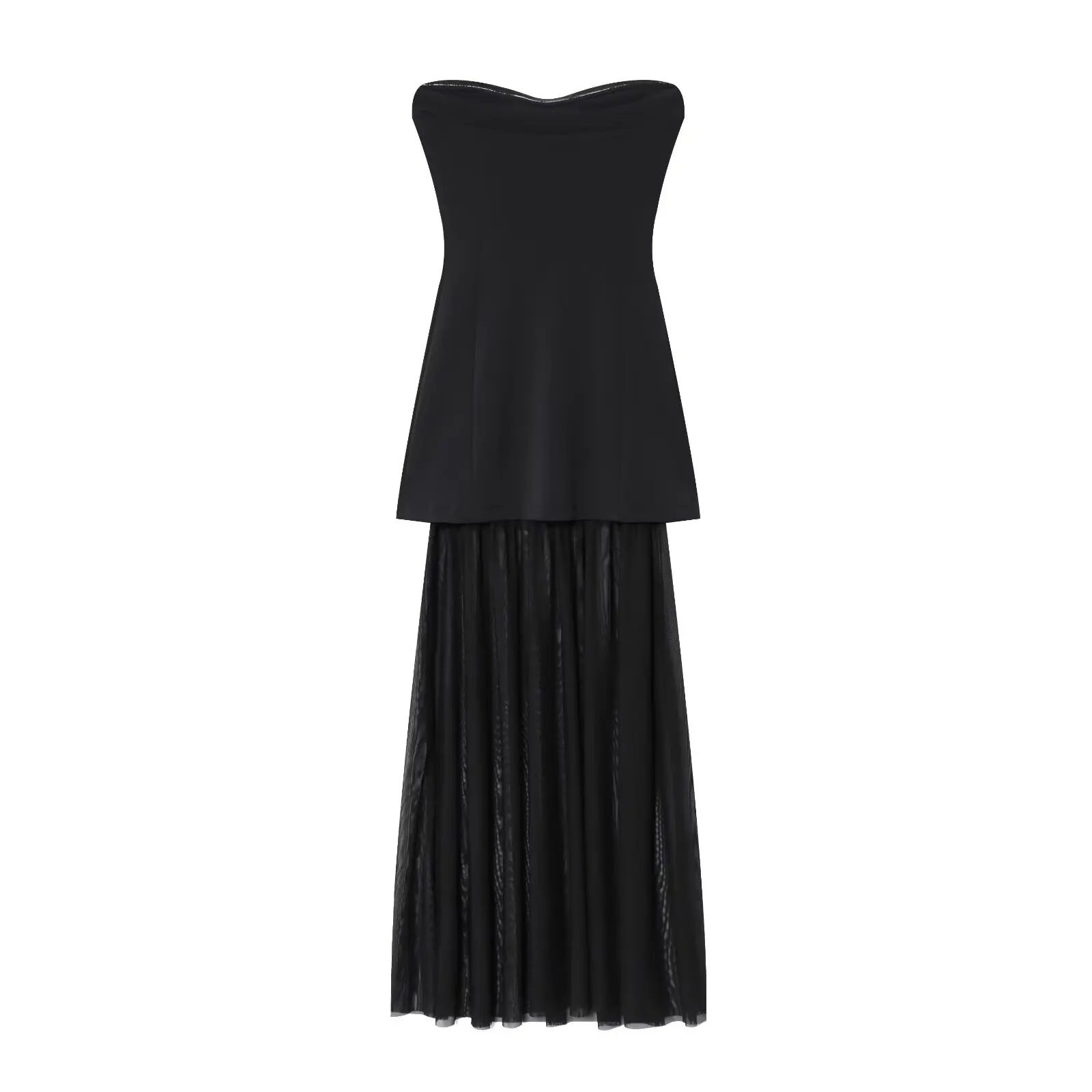 

Сексуальное длинное платье с воротником из нелонового сплава, дизайн H-образной формы, полиэфирная ткань, повседневная одежда для женщин, летний сезон