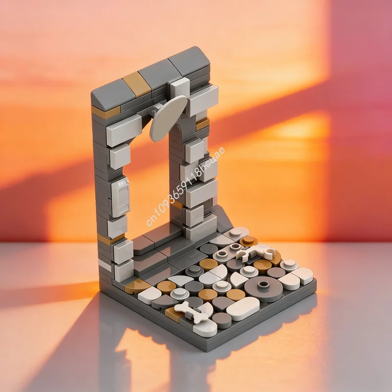 

Набор строительных блоков MOC «Вход в подземелье» (128 деталей), модель замка в стиле фэнтези, архитектурные игрушки, идея для рождественского подарка, развивающая игрушка для детей