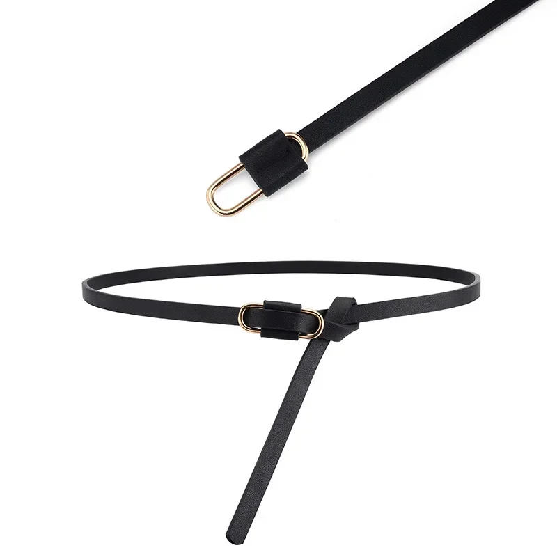 Finas belas cintos PU para mulheres, cintos de moda feminina, acessórios de vestuário de mulher, atacado, 1cm, novo