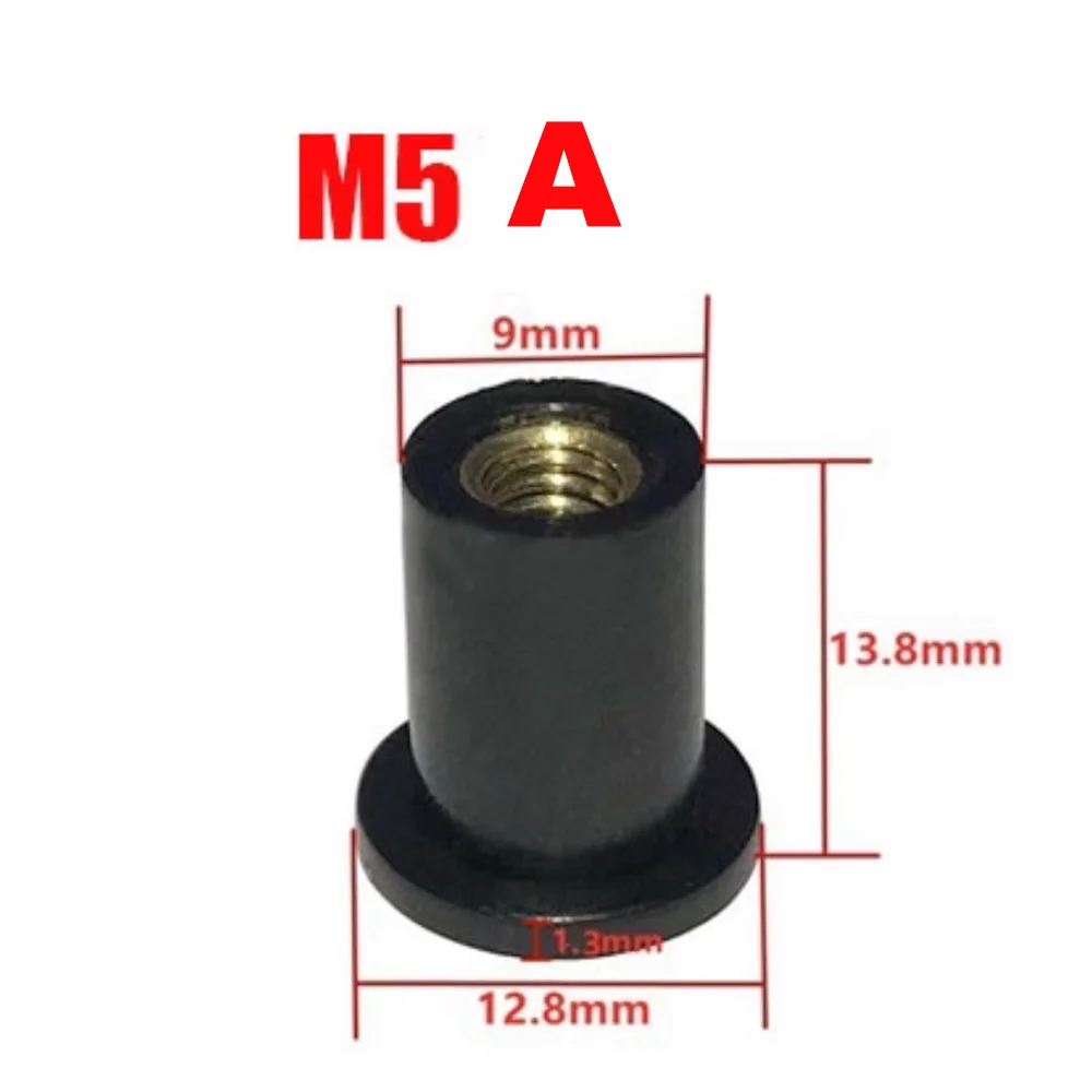 Windshield nut rubber expansion nut Windshield glass M4/M5/M6 rubber screw