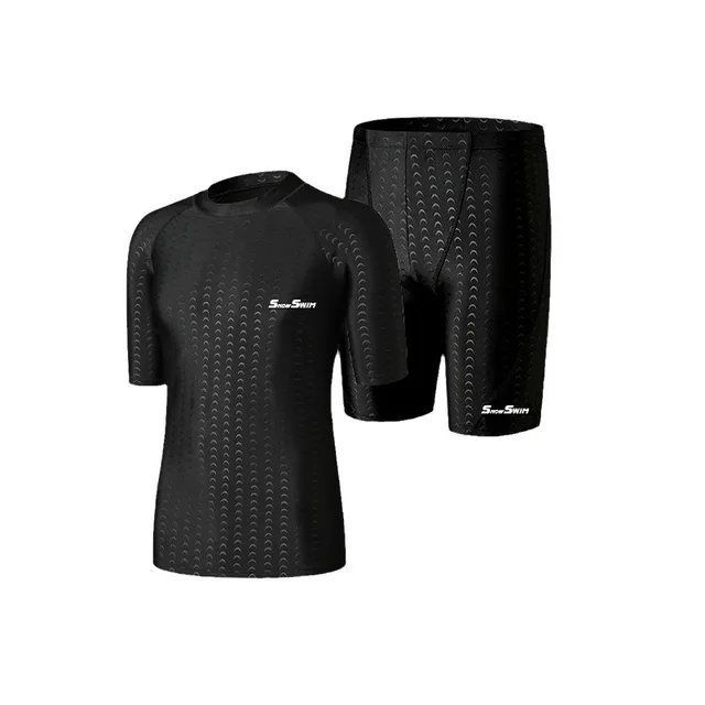 High Quality Men's Swimsuit Swim Shorts Five Quarter Quick Drying Loose Plus Size Swimming Kit Anti-embarrassment 5