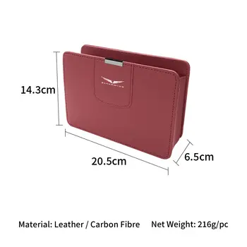 適用於凱迪拉克凱雷德、CTS、ATS、SRX、STS、XT5、XT4、XT6、XTS的汽車車門皮革側箱飲料收納袋/汽車中控台整理袋 8 最佳銷售 凱迪拉克STS - №6