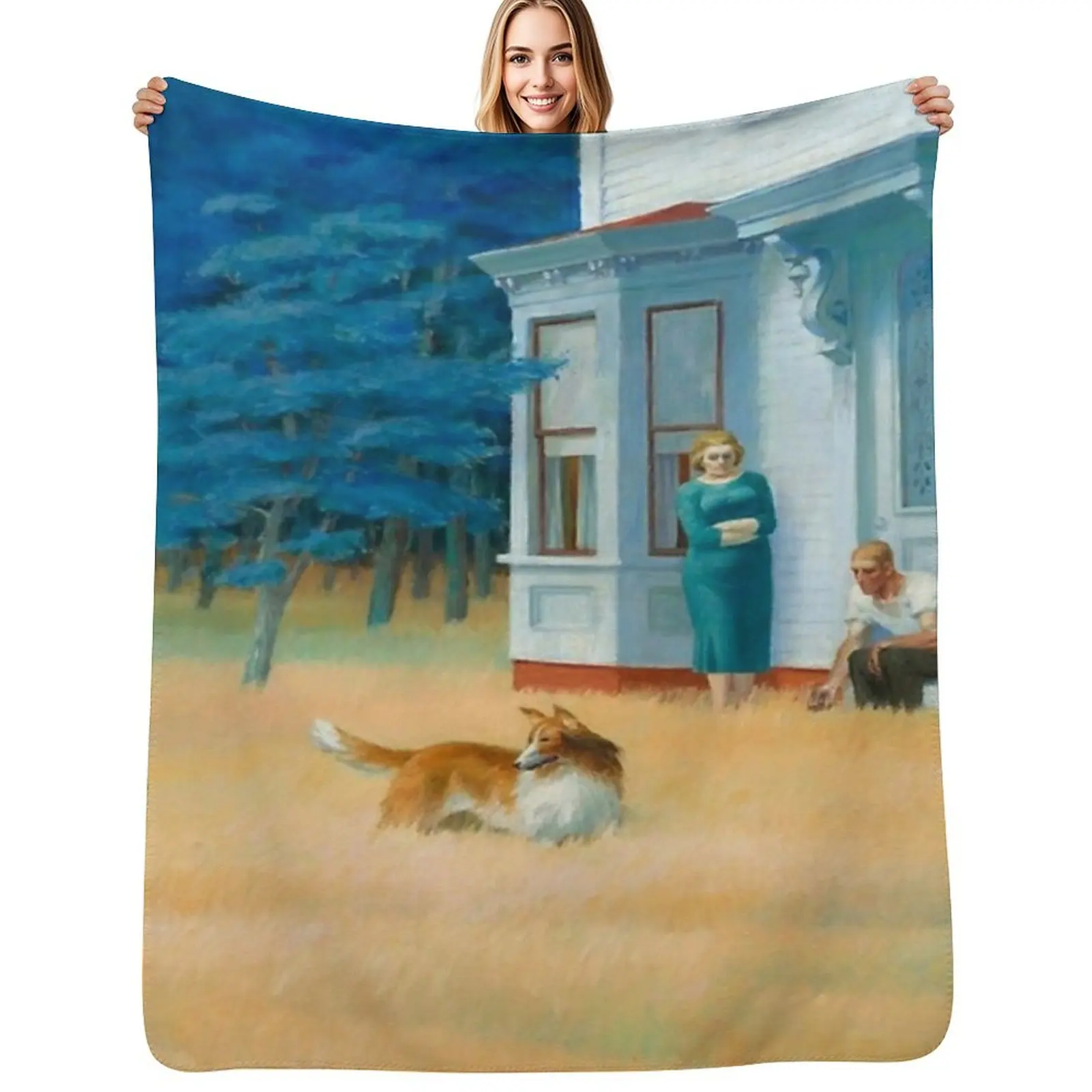 

artwork by Edward Hopper Throw Blanket Blankets For Bed Hairy Single Giant Sofa Blankets