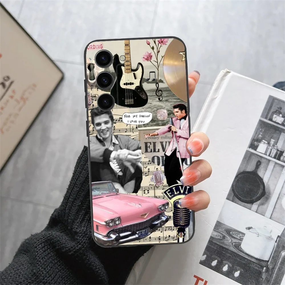 E-Elvis P-Presley Singer    Phone Case For Samsung Galaxy A13,21s,22,31,32,52,53,71,80,91 Black Soft Cover