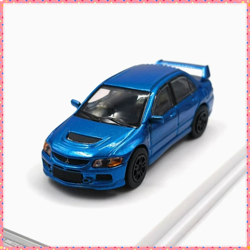 LMLF 1:64 Lancer EVO 9a geração modelo de carro de liga de simulação decoração estática brinquedos colecionáveis para presente