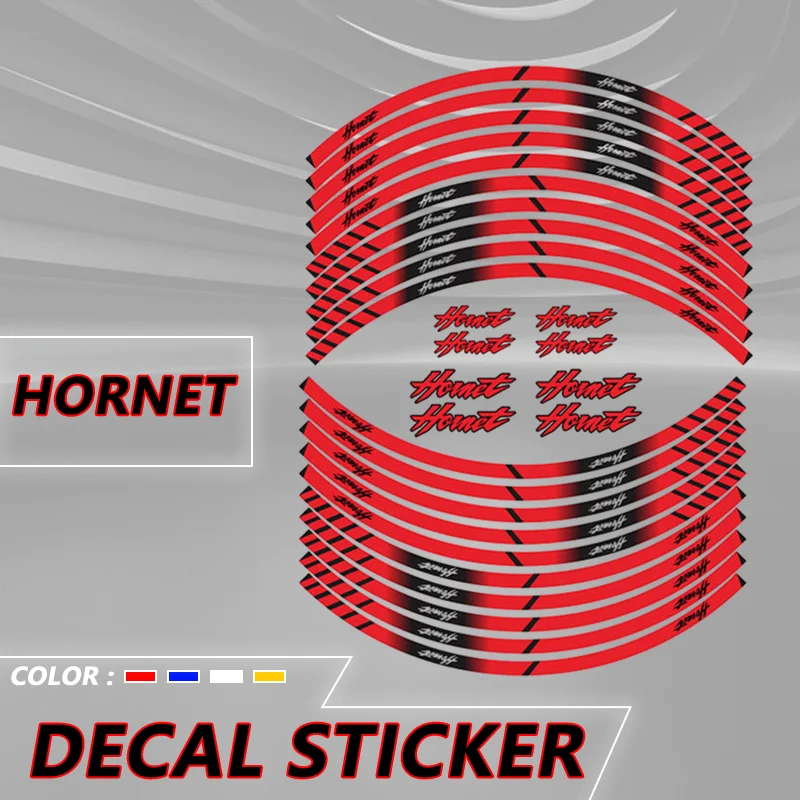 

For Hornet 600 900 CB600F CB750 CB 750 HORNET Motorcycle Wheel Stickers Reflective Rim Stripes Decor Decal Tire Sticker hornet