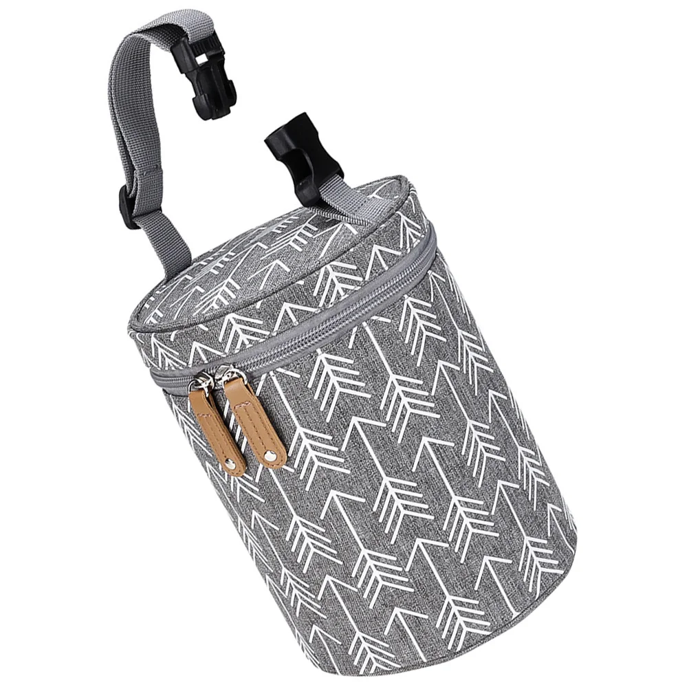 Bolsa de viaje para botella de comida para bebé, bolsa enfriadora de leche aislada, contenedor de lactancia portátil para leche materna, cochecito de aperitivos refrigerados