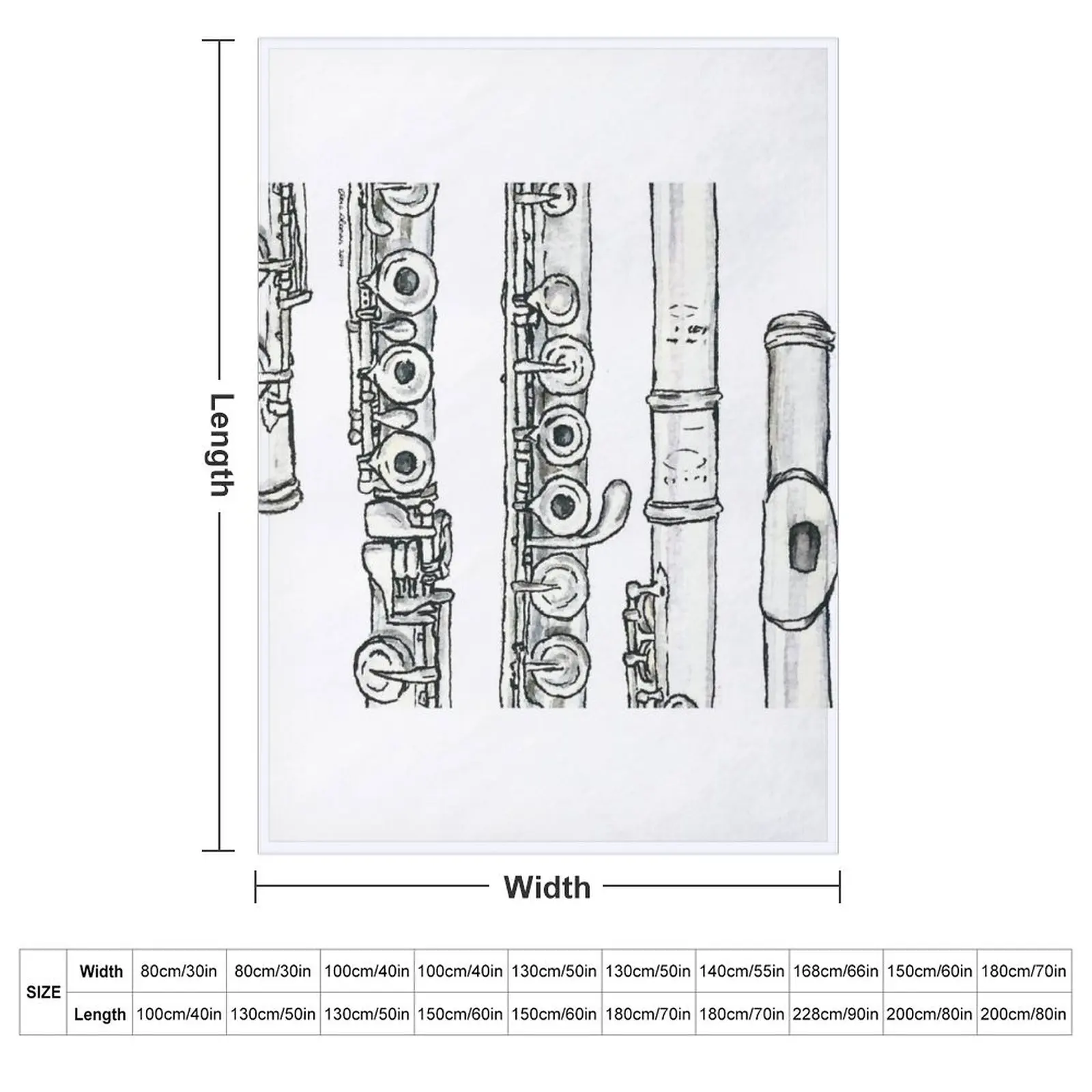 The Flute Throw Blanket Thermal Blankets Sofas Of Decoration Sofas Flannel Blankets