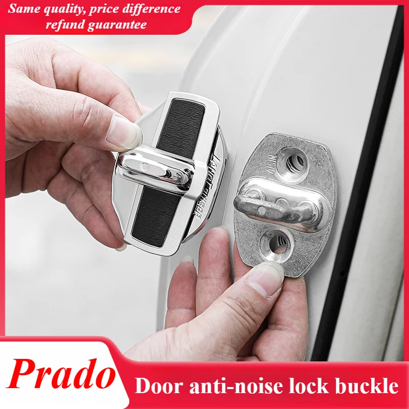 For Toyota Prado door anti noise special product lock buckle limiter decoration tailgate cover modification