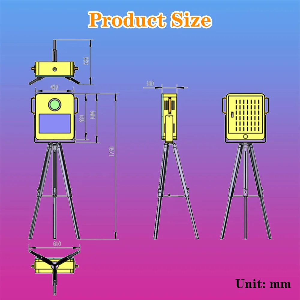 Magische spiegel Photo Booth 15,6 inch touchscreen DSLR Photo Booth Machine met flightcase voor bruiloftsverhuur