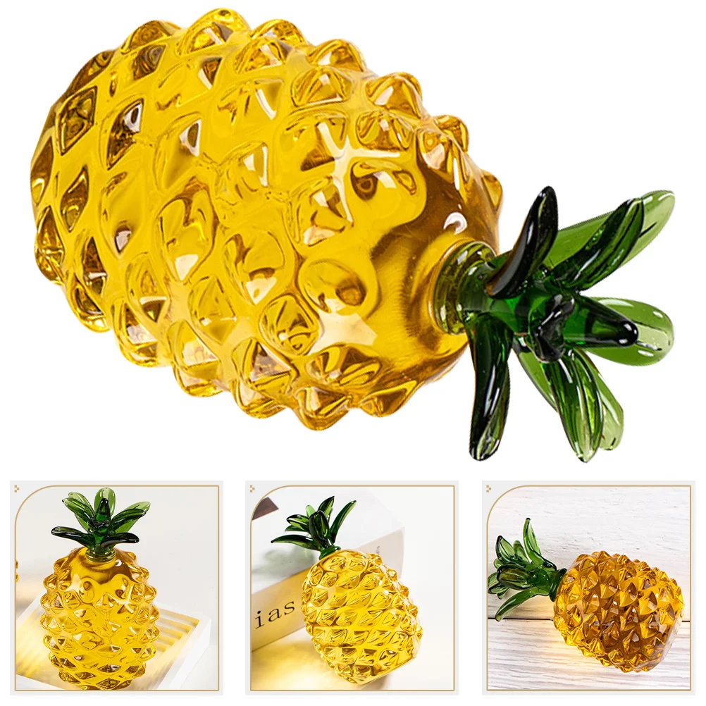 

Tabletop Crystal Pineapple Decoration Size L Creative Room Desk Adornment Crystal Pineapple Figurine