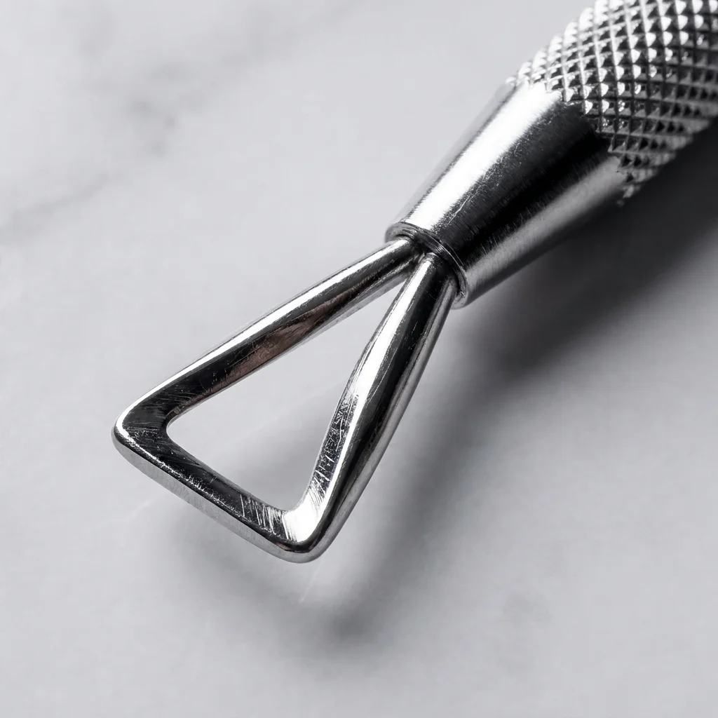 Stainless Steel Nail Pusher Triangle Stick Rod Nail Peeler UV Gel Polish Remover Multi-use Manicure Pedicure Tool