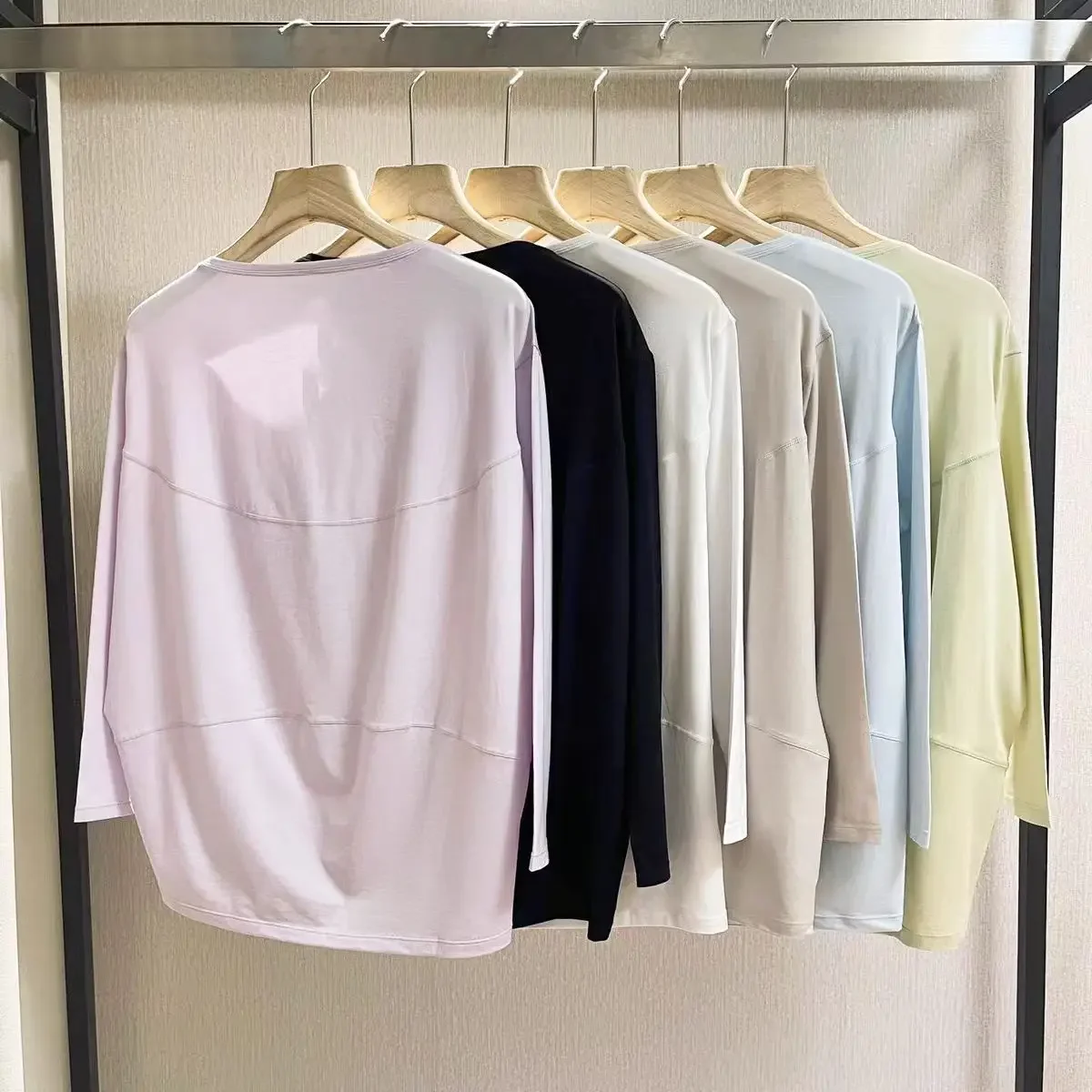 

Lemon Women Long Sleeved Loose Breathable T Shirt Sports Flowing Tee Moisture Wicking Athletic Shirts Hem T Shirt Tunic Top
