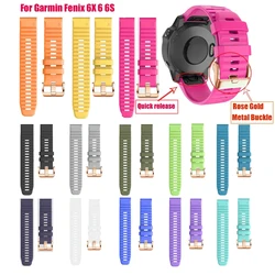 20 22 26mm Quick Release QuickFit Band for Garmin Fenix 6 6X 6S 5 5X 5S Plus 3HR Silicone Strap for Forerunner 945 935 Watchband