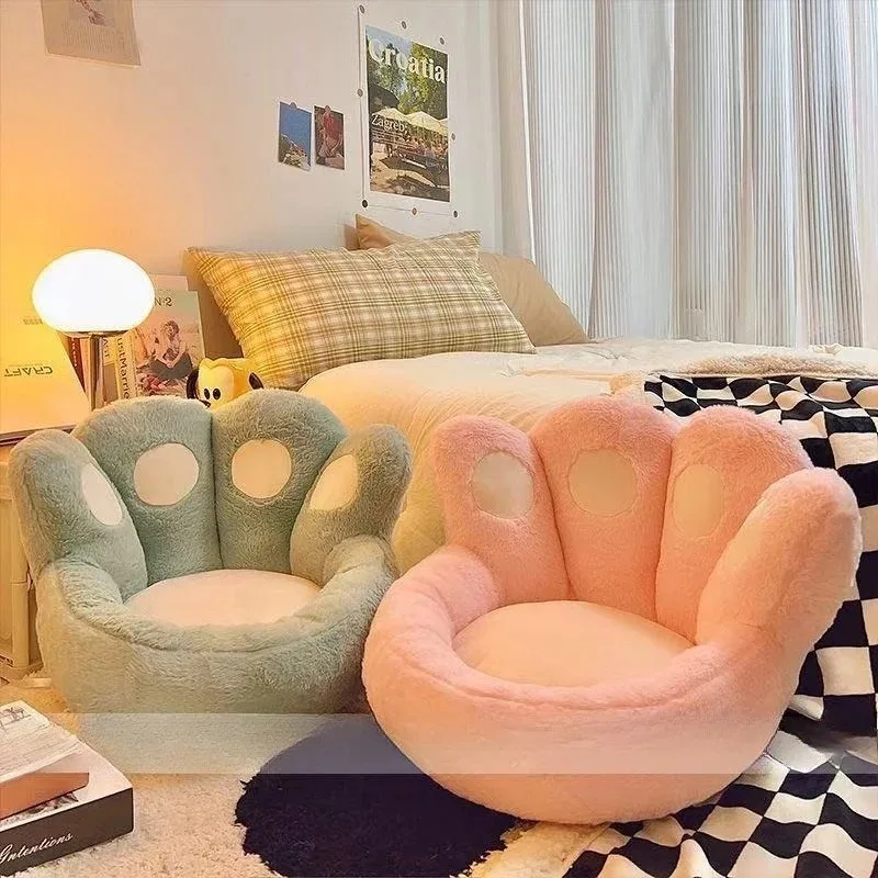 

Cat Paw Floor Cushion-Plush Lazy Sofa for Tatami,Bedroom&Bay Window,Thick Futon Mat for Sitting,Lounging,Office Sedentary Relief