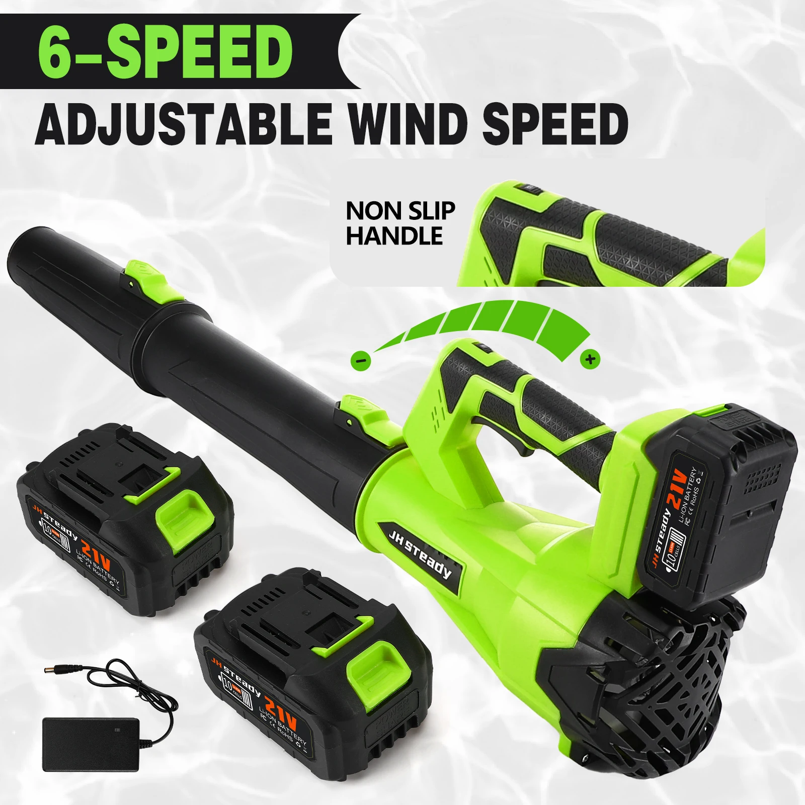 

Wireless Cordless Brushless Air Blower-Multi-Purpose for Car Snow Removal, Lawn Care,Portable High-Power Electric Blower Tool