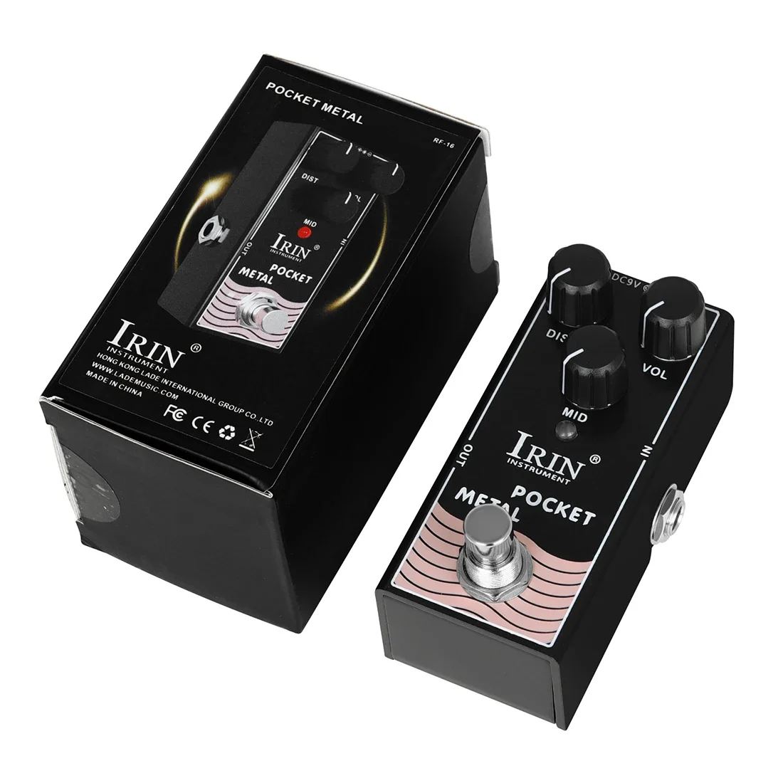 IRIN RF-16 Pocket Metal Distortion Guitar Effect Pedal True Bypass Metal Distortion Effect Electric Guitar Accessories & Parts