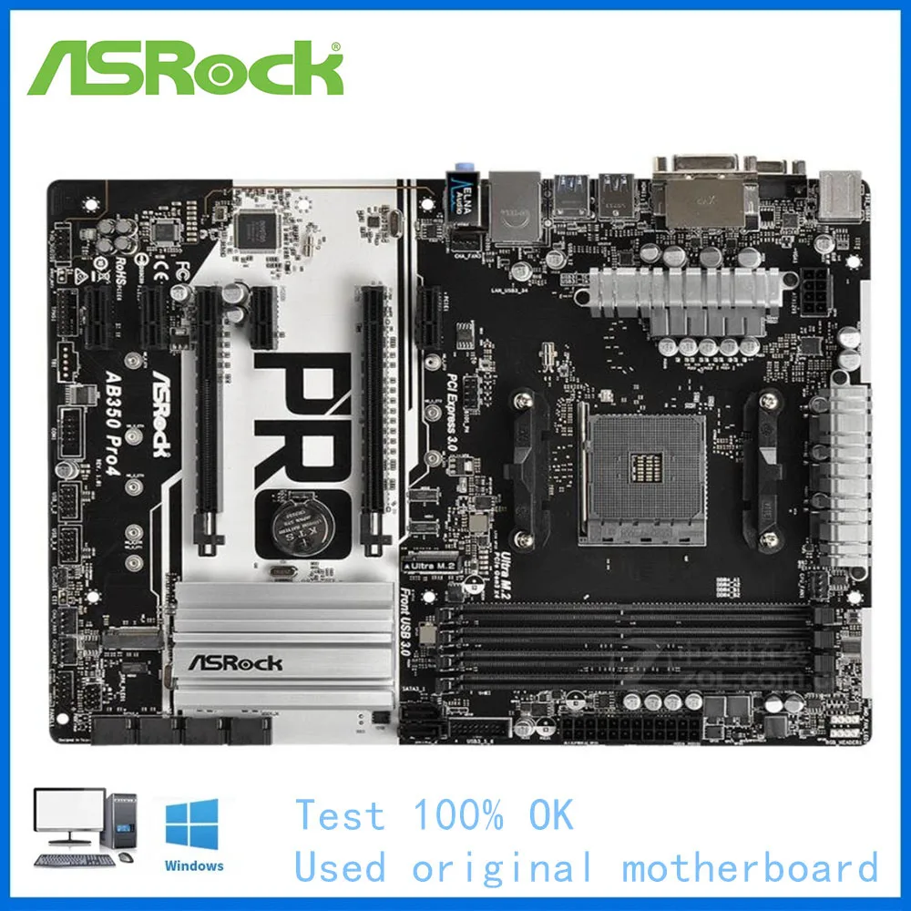

AB350 Pro4 Motherboard AM4 DDR4