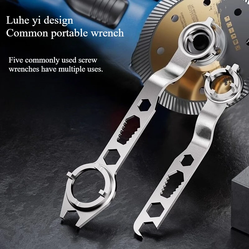 Special Wrench Polishing Machine for Angle Grinder Remove and Thicken Universal Grinder To Adjust Four Claws and Four Corners.