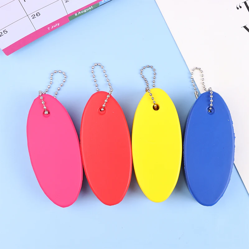 1Pc Foam Floating Buoyant Keychain For Water Sports Marine Boat Swimming Surfing Sailing Oval Kayak Rafting Keyring Accessory