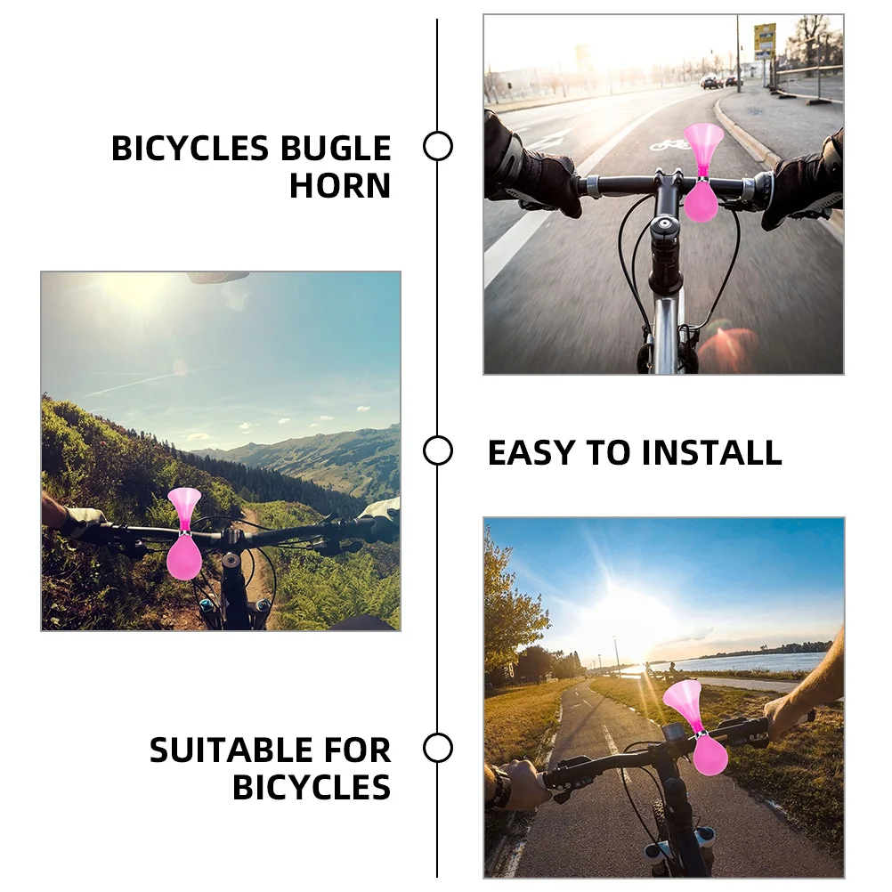 

3pcs Bike Air Bicycle Bugle Horn Loud Durable For Adults Teenagers Road Mountain Bikes Portable Handlebar Horn Cycling Accessory