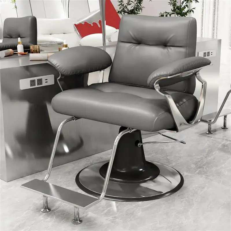 Beauty Recliner Shampoo Barber Chair Luxury Professional Barber Chair Hairdresser Equipment Cadeira De Barbeiro Salon Furniture 5