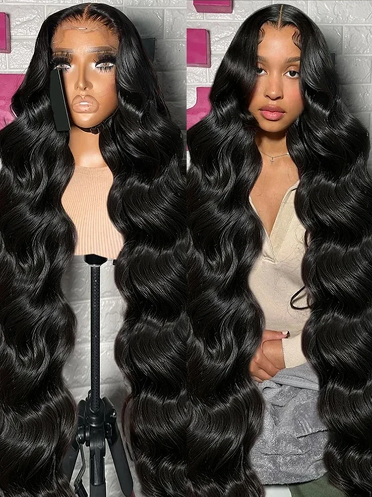 Melodie 250% HD 13x6 Lace Front Human Hair Wigs 40 Inches Transparent Body Wave 5x5 Glueless Ready To Wear 13x4 Lace Frontal Wig