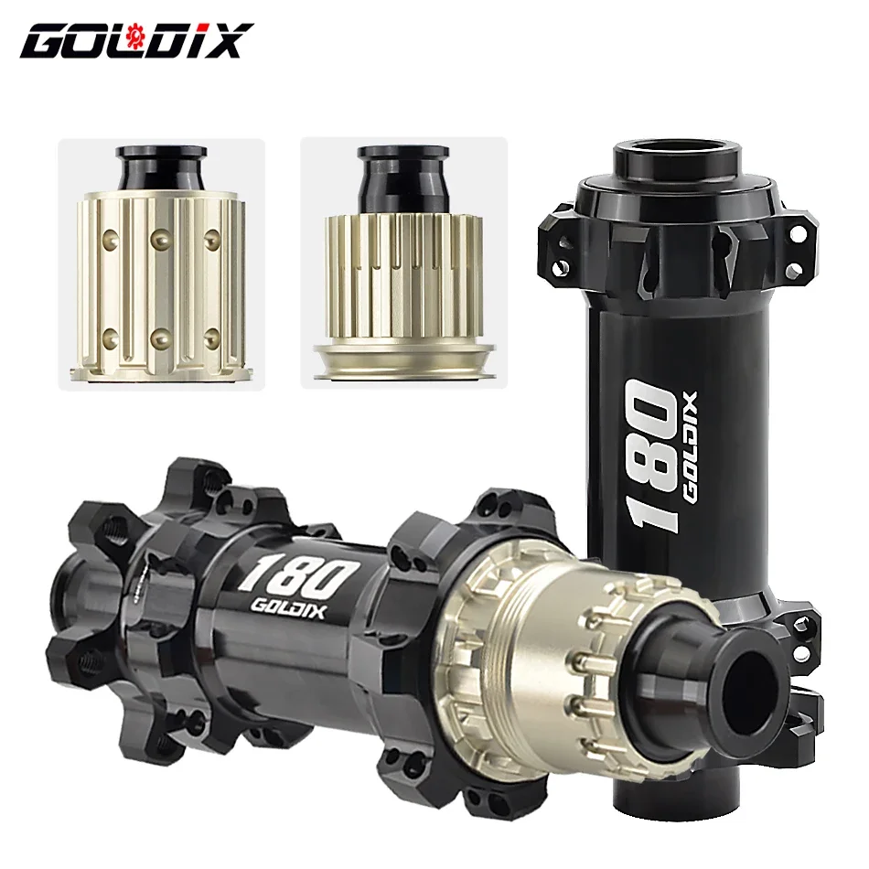 

GOLDIX M180 52T Ratchet Bike Hub - 6-Bolt Disc 28H Straight Pull Sealed Bearing HG/XD/MS 142x12 148x12mm MTB Hub