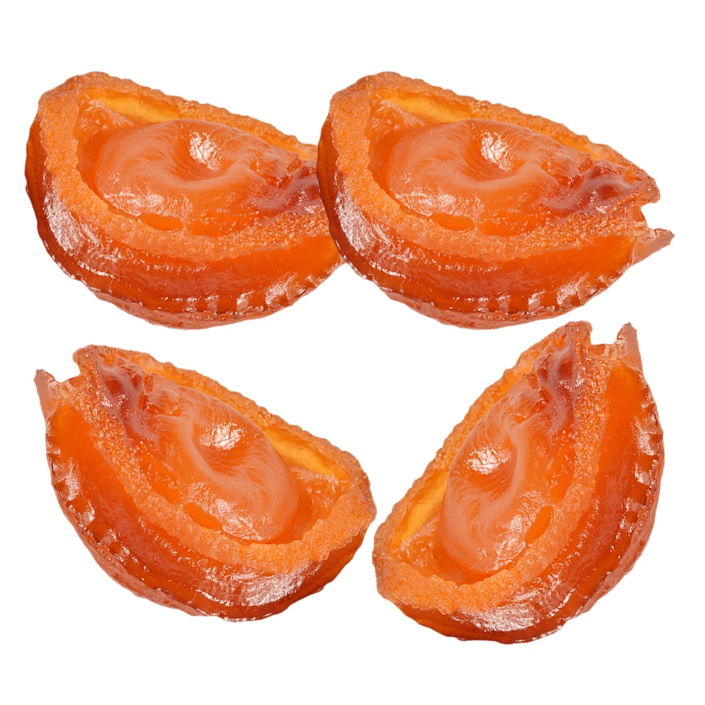 

4 Pcs Simulated Abalone Decorative Model Lifelike Fake Food Artificial Abalone Restaurant Props Seafood Kitchen Montessori