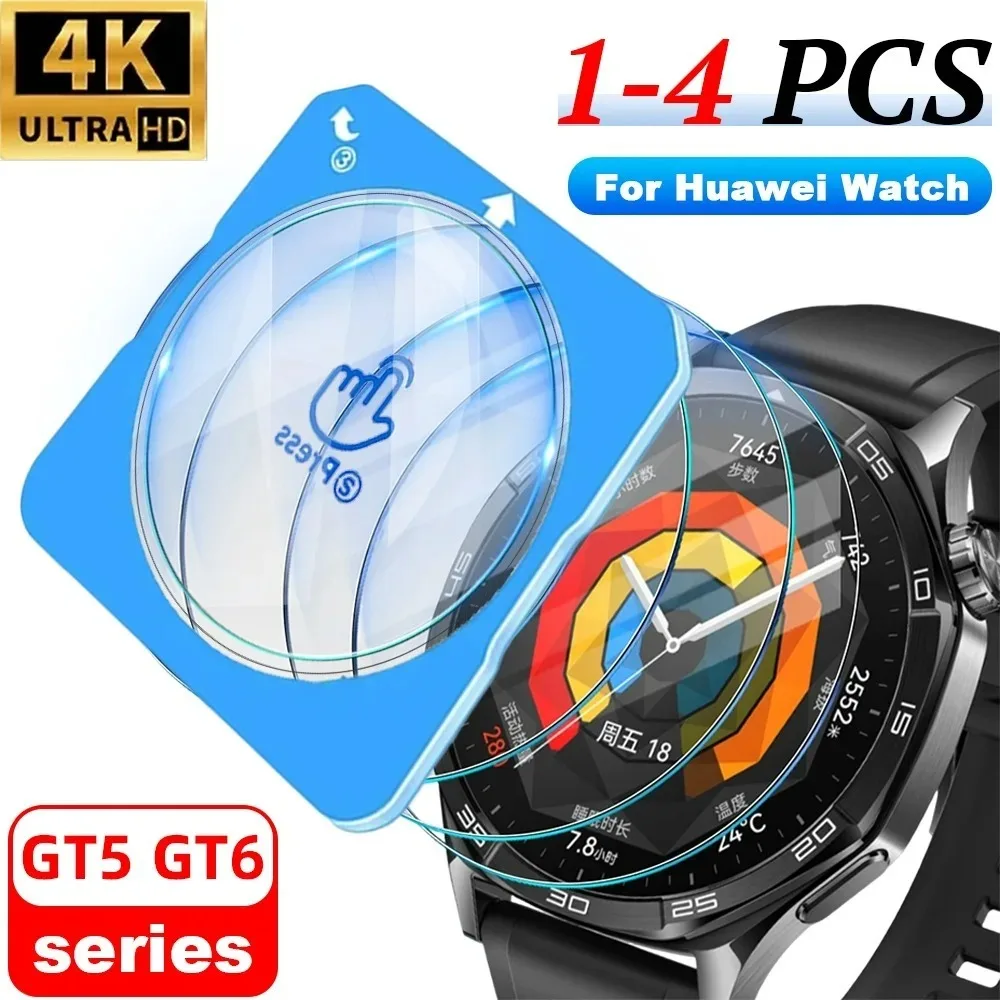

For Huawei Watch GT6 GT5 GT6 Pro 41mm 46mm Ultra-HD Clear Screen Protector Tempered Glass with Auto-alignment Installation Kit