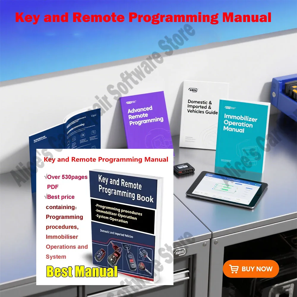 

Key and Remote Programming Manual Guide for All LockSmith Professionals Containing Program Immobiliser System Operations Repair