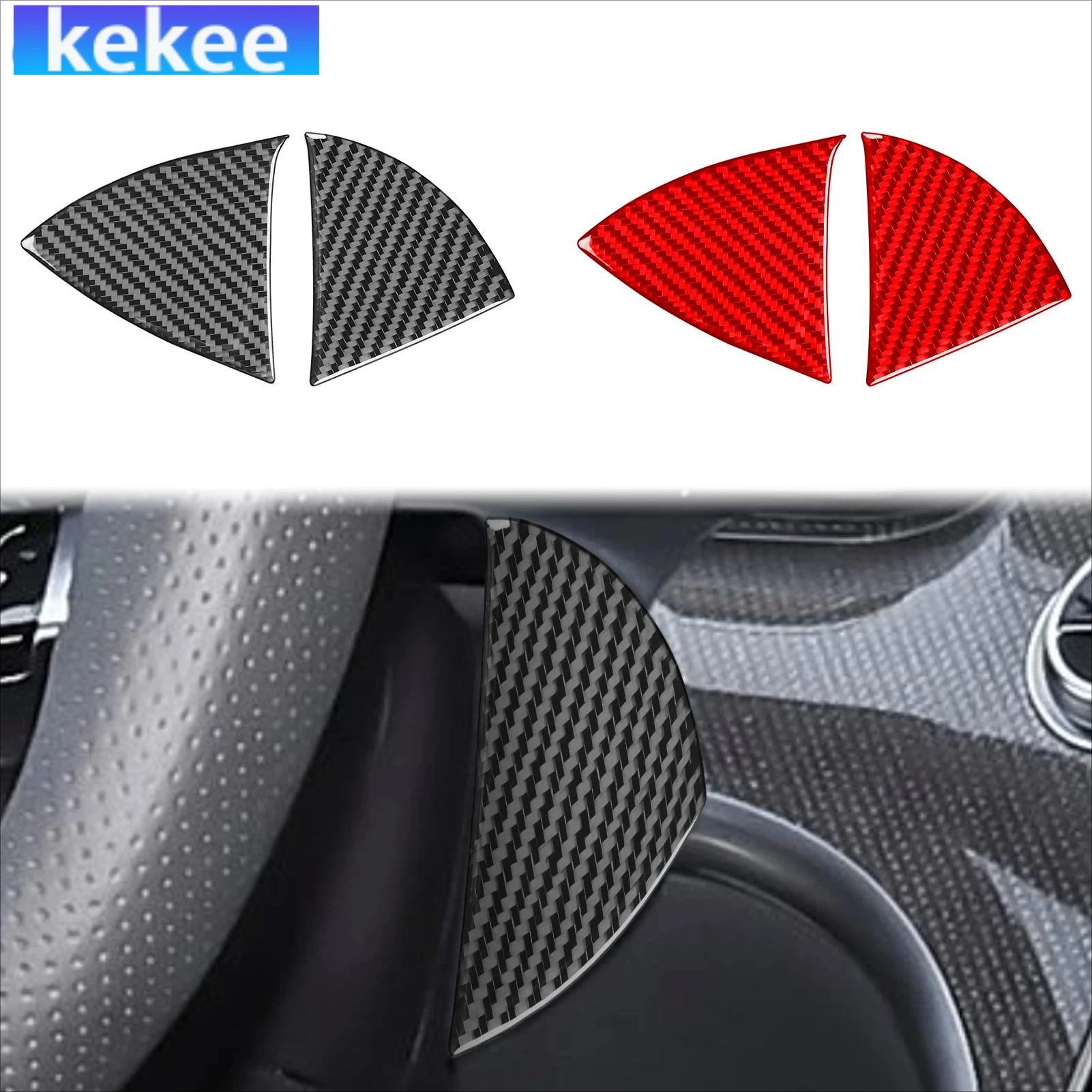 

For Mercedes Benz C-Class W206 2022-2024 Carbon Fiber Dashboard Speedometer Sides Car Accessories Interior Cover Stickers Trim