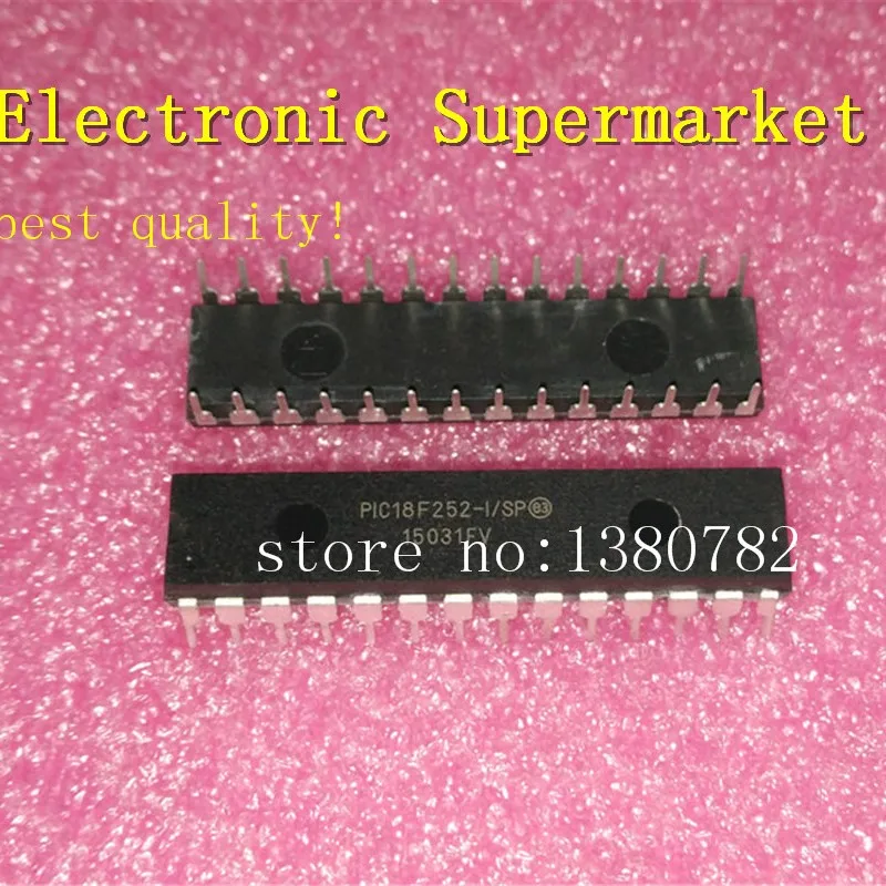 Free Shipping 50pcs/lots PIC18F252-I/SP PIC18F252 DIP-28 New IC in stock!