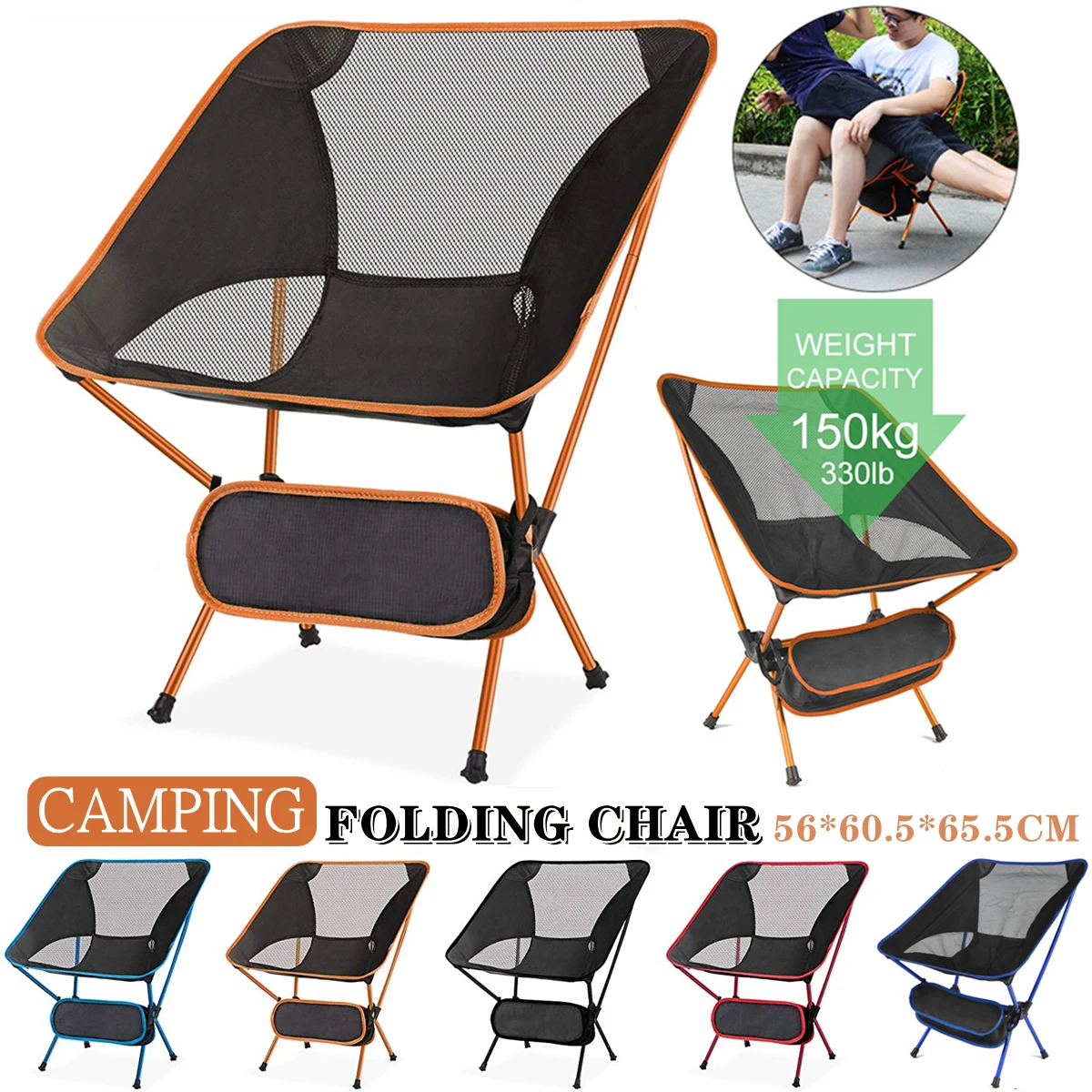 

Customization Ultralight Folding Fishing Chair, Portable Outdoor Camping Travel Chair For Hiking Beach Picnic