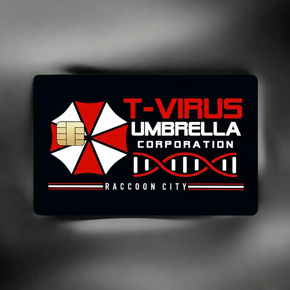 U-Umbrella C-Corporation   Credit Card Skin Stickers For VISA Bank Bus Metro Access Card Protective Film Cover Sticker