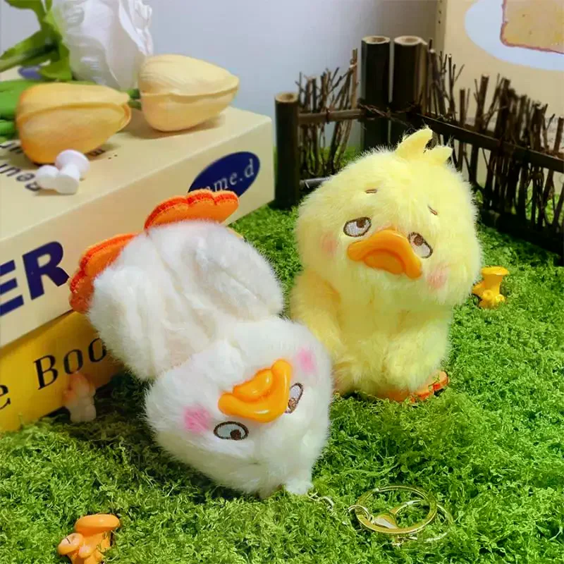 

Funny Cute Little Duck Plush Keychain Cartoon Yellow Duck Toy Backpack Decorative Pendant Car Key Chain Accessories Gifts